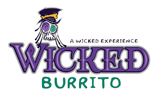 A WICKED EXPERIENCE WICKED BURRITO logo