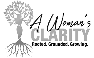 A WOMAN'S CLARITY ROOTED. GROUNDED. GROWING. logo