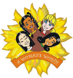 A WOMAN'S WORTH logo