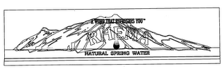 A WORD THAT REFRESHES YOU RHEMA NATURAL SPRING WATER logo