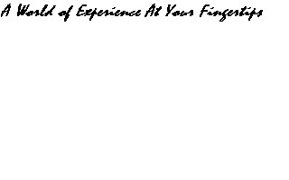A WORLD OF EXPERIENCE AT YOUR FINGERTIPS logo
