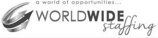 A WORLD OF OPPORTUNITIES... WORLDWIDE STAFFING logo