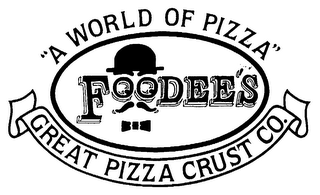 "A WORLD OF PIZZA" GREAT PIZZA CRUST CO. logo