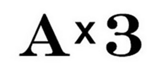 A X 3 logo