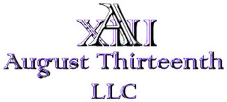 A X111 AUGUST THIRTEENTH LLC logo