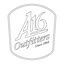 A16 OUTFITTERS SINCE 1962 logo
