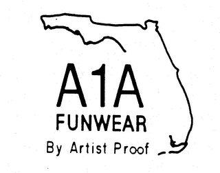 A1A FUNWEAR BY ARTIST PROOF logo