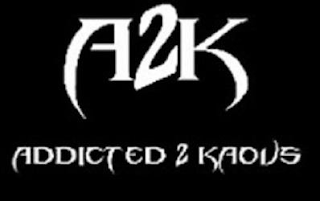 A2K ADDICTED 2 KAOUS logo