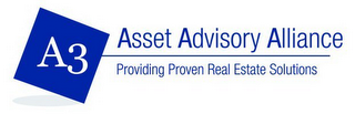 A3 ASSET ADVISORY ALLIANCE PROVIDING PROVEN REAL ESTATE SOLUTIONS logo