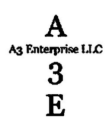 A3 ENTERPRISE LLC A 3 E logo