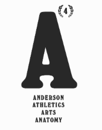 A4 ANDERSON ATHLETICS ARTS ANATOMY logo