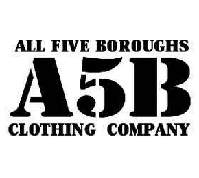 A5B ALL FIVE BOROUGHS CLOTHING COMPANY logo