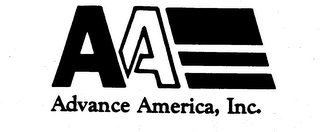 AA ADVANCE AMERICA, INC. logo