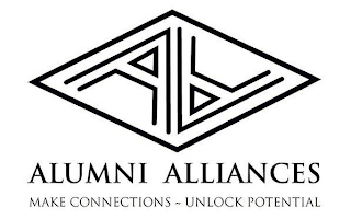 AA ALUMNI ALLIANCES MAKE CONNECTIONS UNLOCK POTENTIAL logo