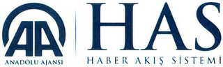 AA ANADOLU AJANSI HAS HABER AKIS SISTEMI logo