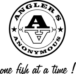 AA ANGLER S ANONYMOUS ONE FISH AT A TIME! logo