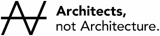 AA ARCHITECTS, NOT ARCHITECTURE. logo