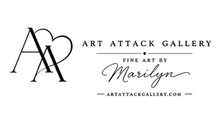 AA ART ATTACK GALLERY FINE ART BY MARILYN ARTATTACKGALLERY.COM logo