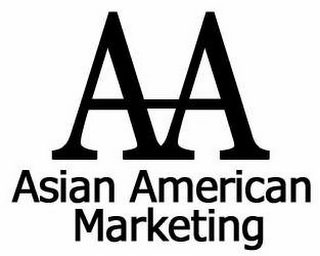 AA ASIAN AMERICAN MARKETING logo