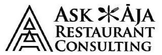 AA ASK AJA RESTAURANT CONSULTING logo