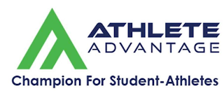 AA ATHLETE ADVANTAGE CHAMPION OF STUDENT-ATHLETES logo