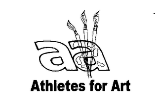 AA ATHLETES FOR ART logo