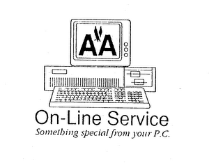 AA ON-LINE SERVICE SOMETHING SPECIAL FROM YOUR P.C. logo