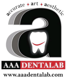 AAA DENTALAB ACCURATE ART AESTHETIC WWW.AAADENTALAB.COM logo
