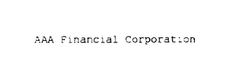 AAA FINANCIAL CORPORATION logo