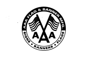 AAA FLAG & BANNER MFG SIGNS BANNERS FLAGS logo