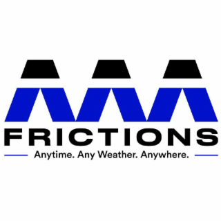 AAA FRICTIONS ANYTIME. ANY WEATHER. ANYWHERE. logo