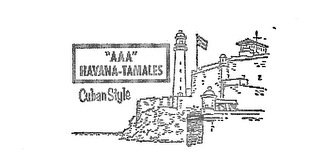 "AAA" HAVANA-TAMALES CUBAN STYLE logo