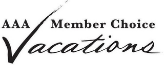 AAA MEMBER CHOICE VACATIONS logo