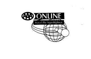AAA ONLINE TRAVEL THE SUPERHIGHWAY logo