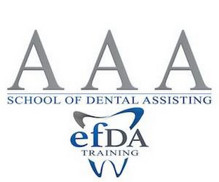 AAA SCHOOL OF DENTAL ASSISTING EFDA TRAINING logo