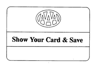 AAA SHOW YOUR CARD & SAVE logo