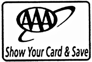 AAA SHOW YOUR CARD & SAVE logo