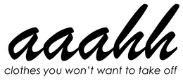 AAAHH CLOTHES YOU WON´T WANT TO TAKE OFF logo