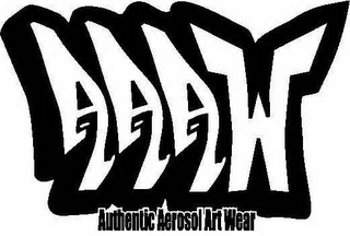 AAAW AUTHENTIC AEROSOL ART WEAR logo