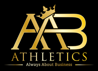 AAB ATHLETICS ALWAYS ABOUT BUSINESS logo