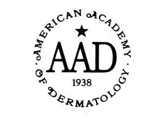 AAD 1938 AMERICAN ACADEMY OF DERMATOLOGY logo