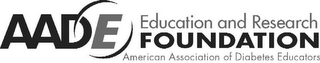 AADE EDUCATION AND RESEARCH FOUNDATION AMERICAN ASSOCIATION OF DIABETES EDUCATORS logo