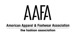 AAFA AMERICAN APPAREL & FOOTWEAR ASSOCIATION THE FASHION ASSOCIATION logo