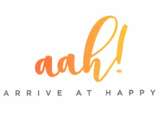 AAH! ARRIVE AT HAPPY logo