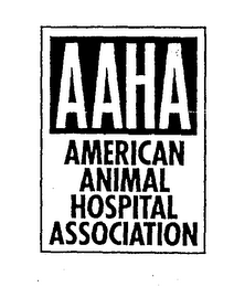 AAHA AMERICAN ANIMAL HOSPITAL ASSOCIATION logo