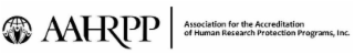AAHRPP ASSOCIATION FOR THE ACCREDITATION OF HUMAN RESEARCH PROTECTION PROGRAMS, INC. logo