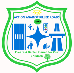 AAKR ACTION AGAINST KILLER ROADS CREATE A BETTER PLANET FOR OUR CHILDREN logo