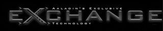 AALADIN'S EXCLUSIVE EXCHANGE TECHNOLOGY logo