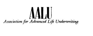 AALU ASSOCIATION FOR ADVANCED LIFE UNDERWRITING logo