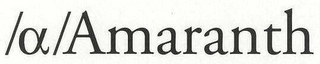 /A/AMARANTH logo